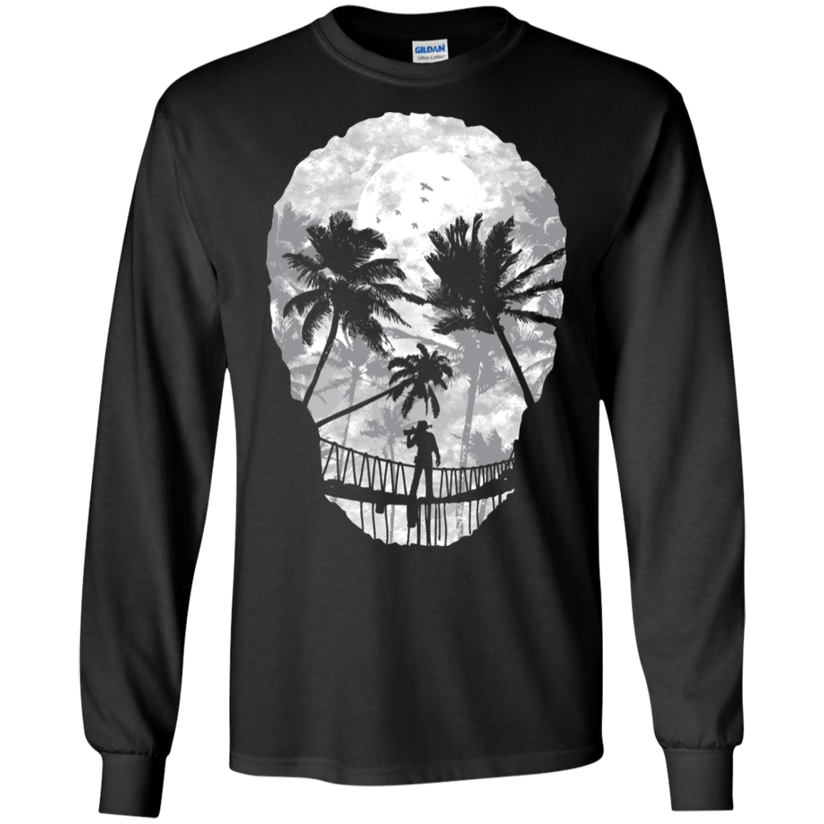 T-Shirts Black / S Desolate Death Men's Long Sleeve T-Shirt