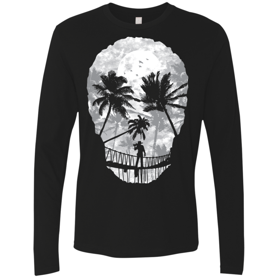 T-Shirts Black / S Desolate Death Men's Premium Long Sleeve