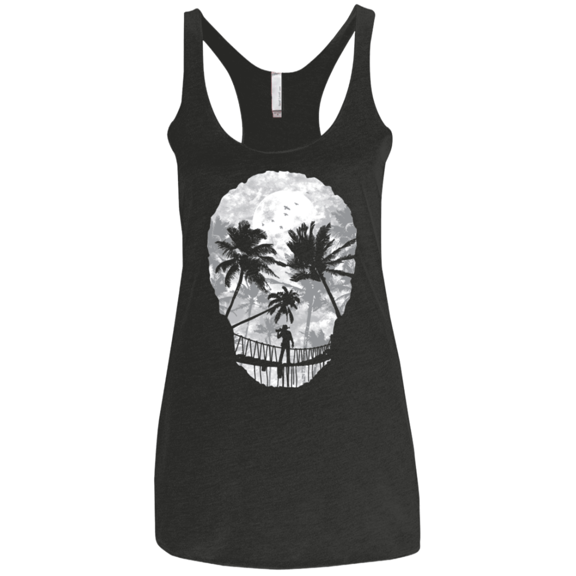 T-Shirts Vintage Black / X-Small Desolate Death Women's Triblend Racerback Tank