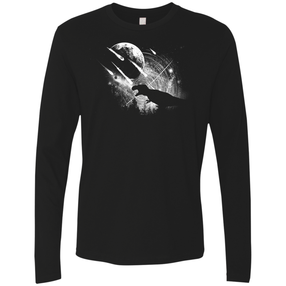 T-Shirts Black / Small Dino death Men's Premium Long Sleeve