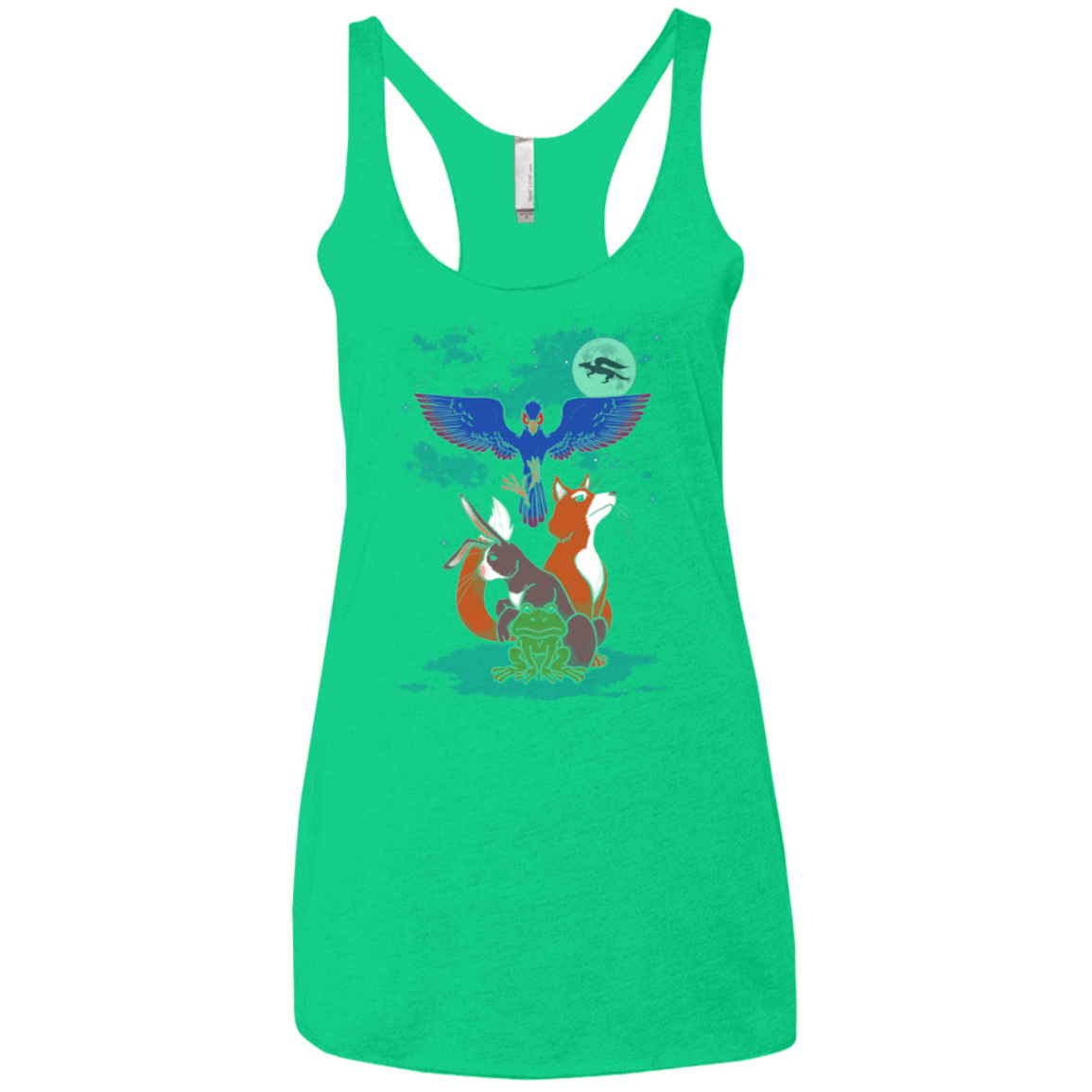 T-Shirts Envy / X-Small Do a barrel roll Women's Triblend Racerback Tank