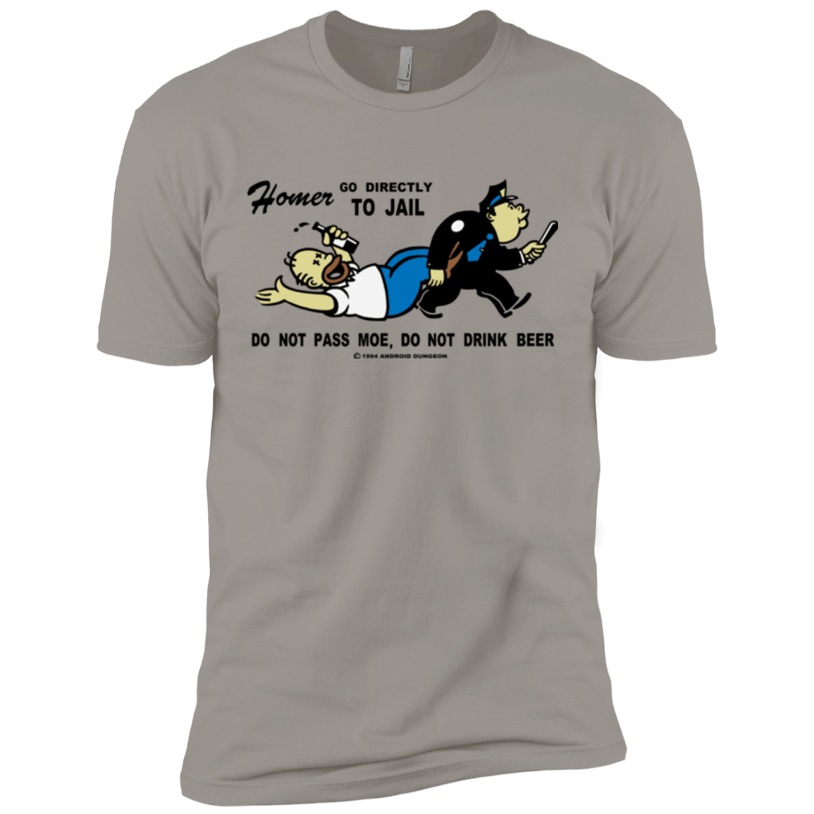 T-Shirts Light Grey / X-Small Do Not Pass Moe Men's Premium T-Shirt