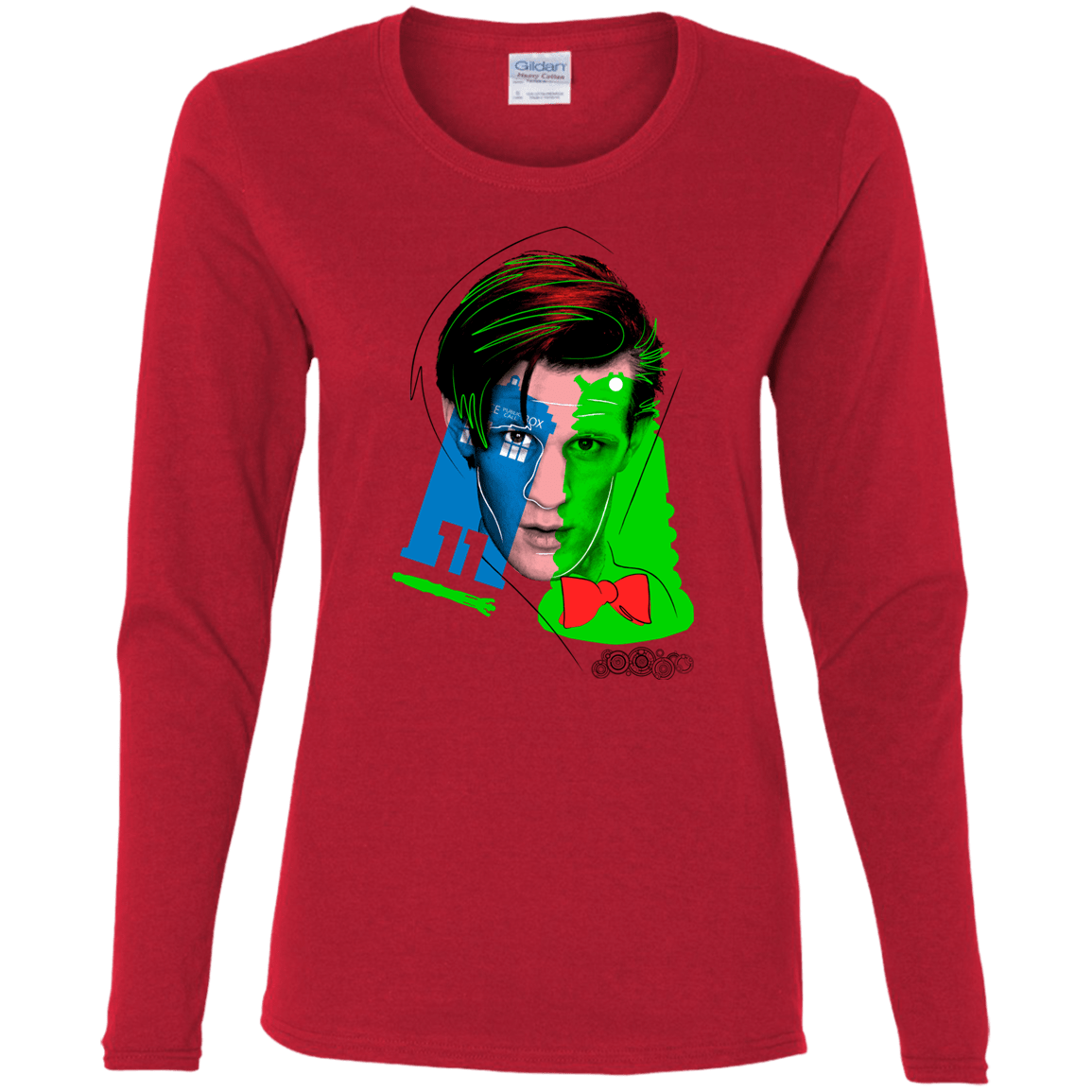 T-Shirts Red / S Doctor Warwhol 11 Women's Long Sleeve T-Shirt