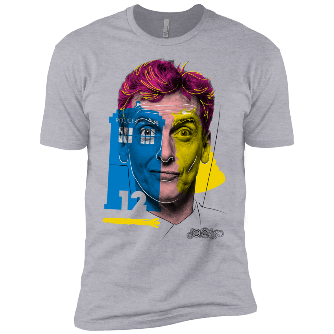 T-Shirts Heather Grey / YXS Doctor Warwhol 12 Boys Premium T-Shirt