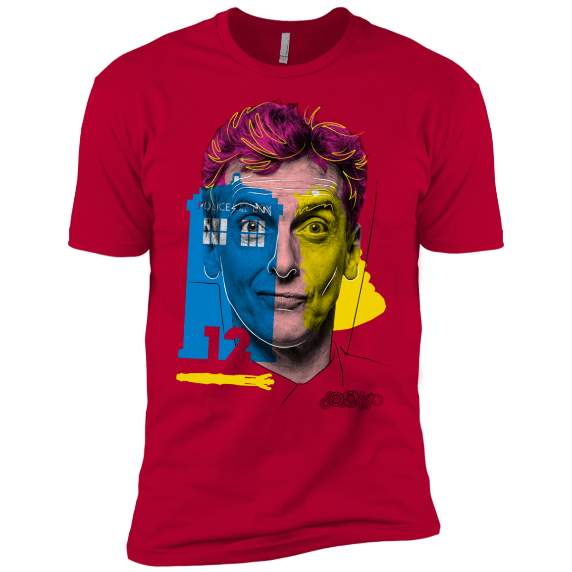 T-Shirts Red / YXS Doctor Warwhol 12 Boys Premium T-Shirt