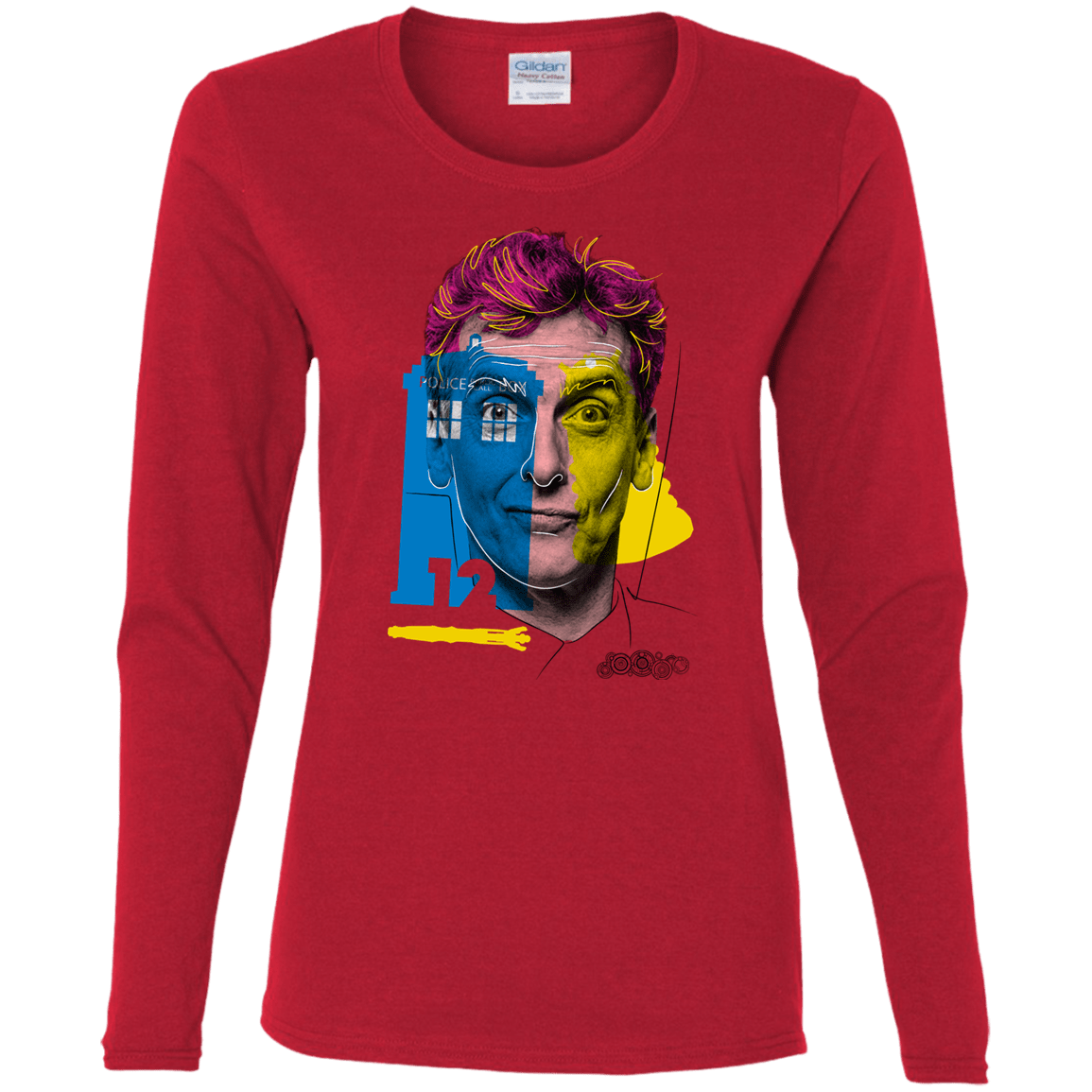T-Shirts Red / S Doctor Warwhol 12 Women's Long Sleeve T-Shirt