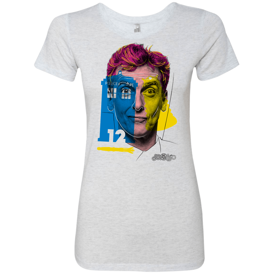 T-Shirts Heather White / S Doctor Warwhol 12 Women's Triblend T-Shirt