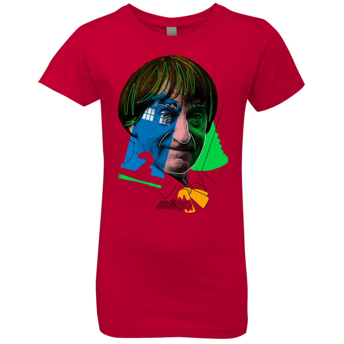 T-Shirts Red / YXS Doctor Warwhol 2 Girls Premium T-Shirt