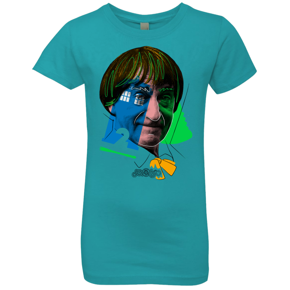 T-Shirts Tahiti Blue / YXS Doctor Warwhol 2 Girls Premium T-Shirt