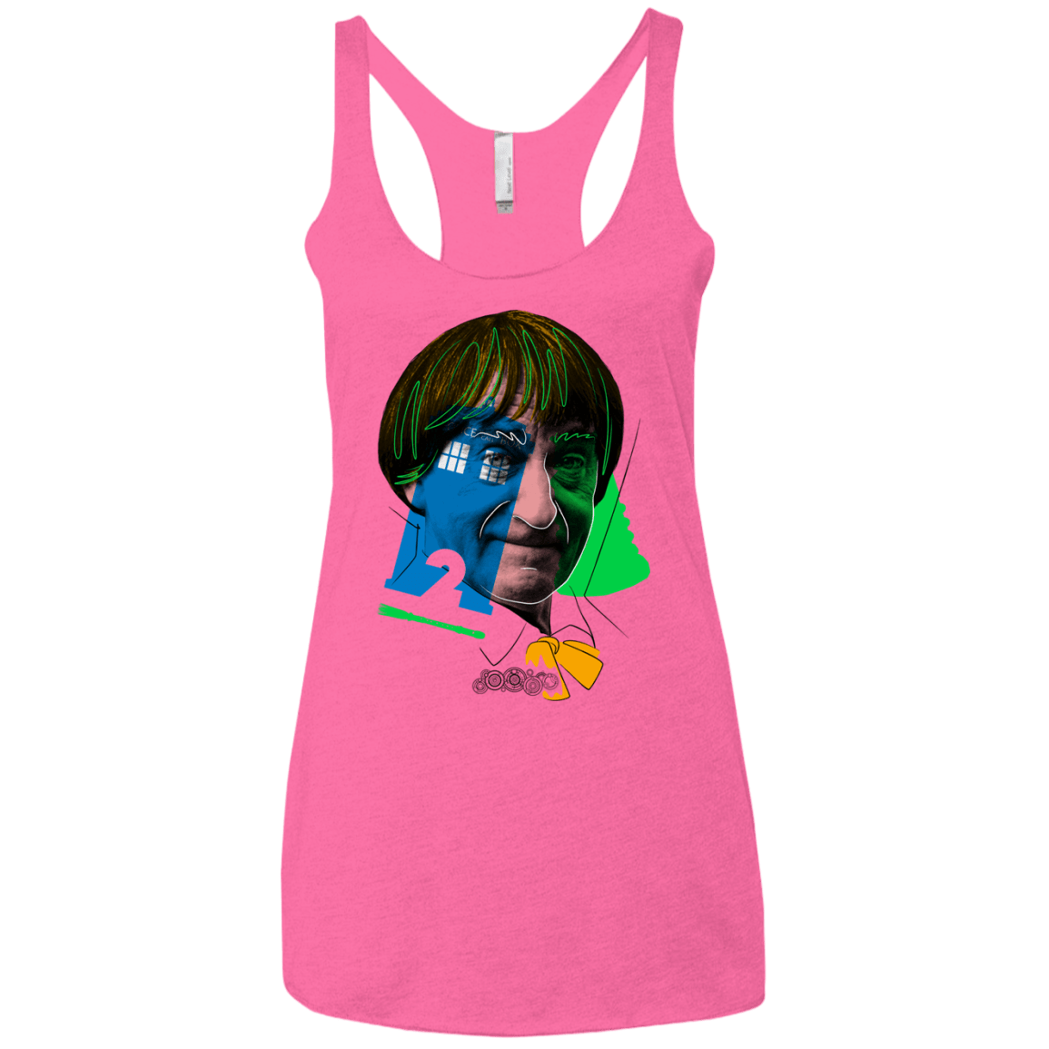 T-Shirts Vintage Pink / X-Small Doctor Warwhol 2 Women's Triblend Racerback Tank