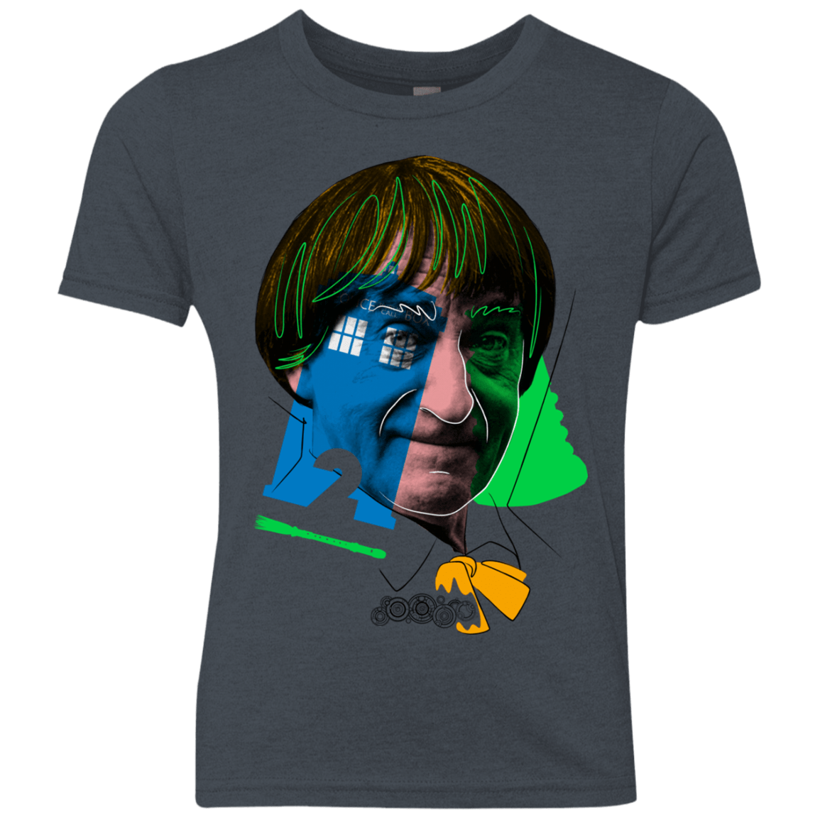 T-Shirts Vintage Navy / YXS Doctor Warwhol 2 Youth Triblend T-Shirt