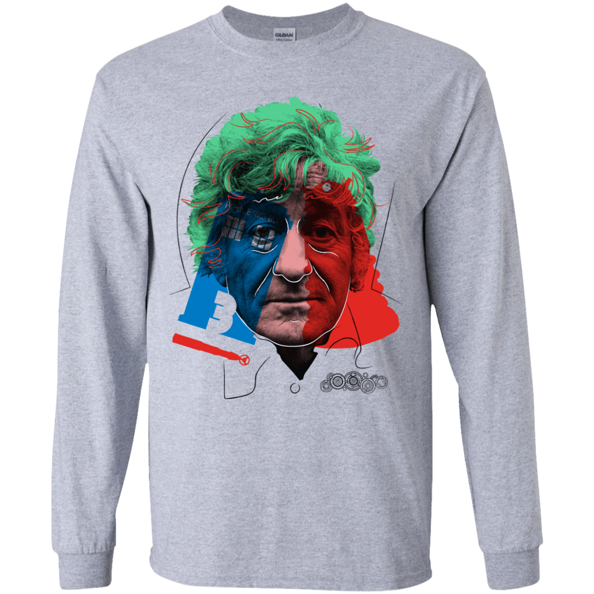 T-Shirts Sport Grey / YS Doctor Warwhol 3 Youth Long Sleeve T-Shirt