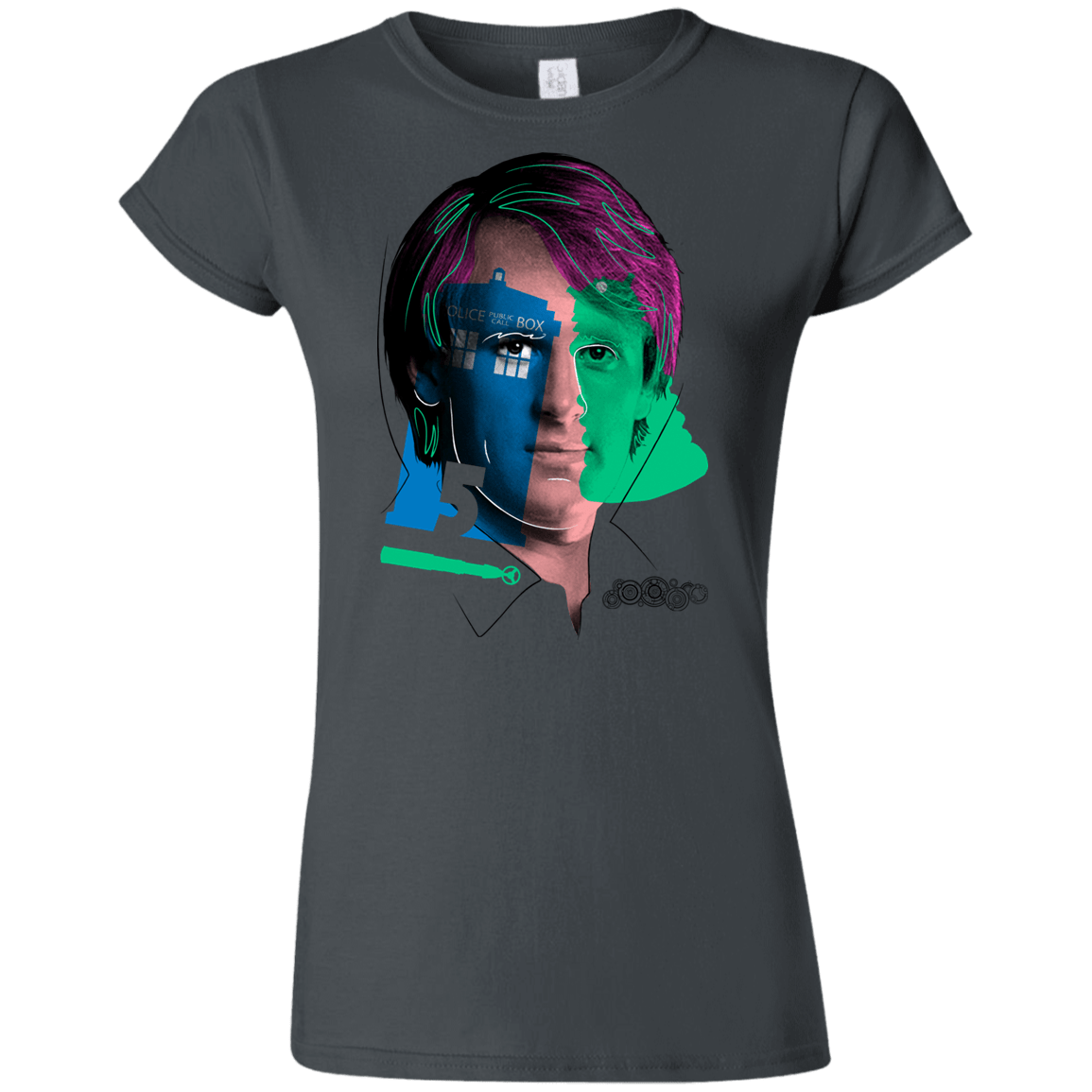 T-Shirts Charcoal / S Doctor Warwhol 5 Junior Slimmer-Fit T-Shirt