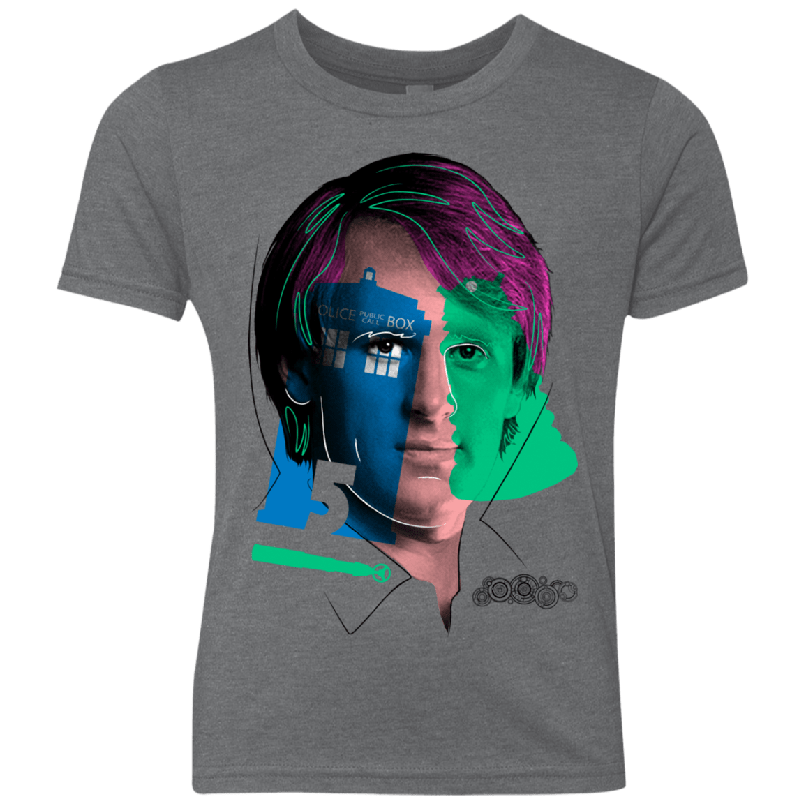 T-Shirts Premium Heather / YXS Doctor Warwhol 5 Youth Triblend T-Shirt