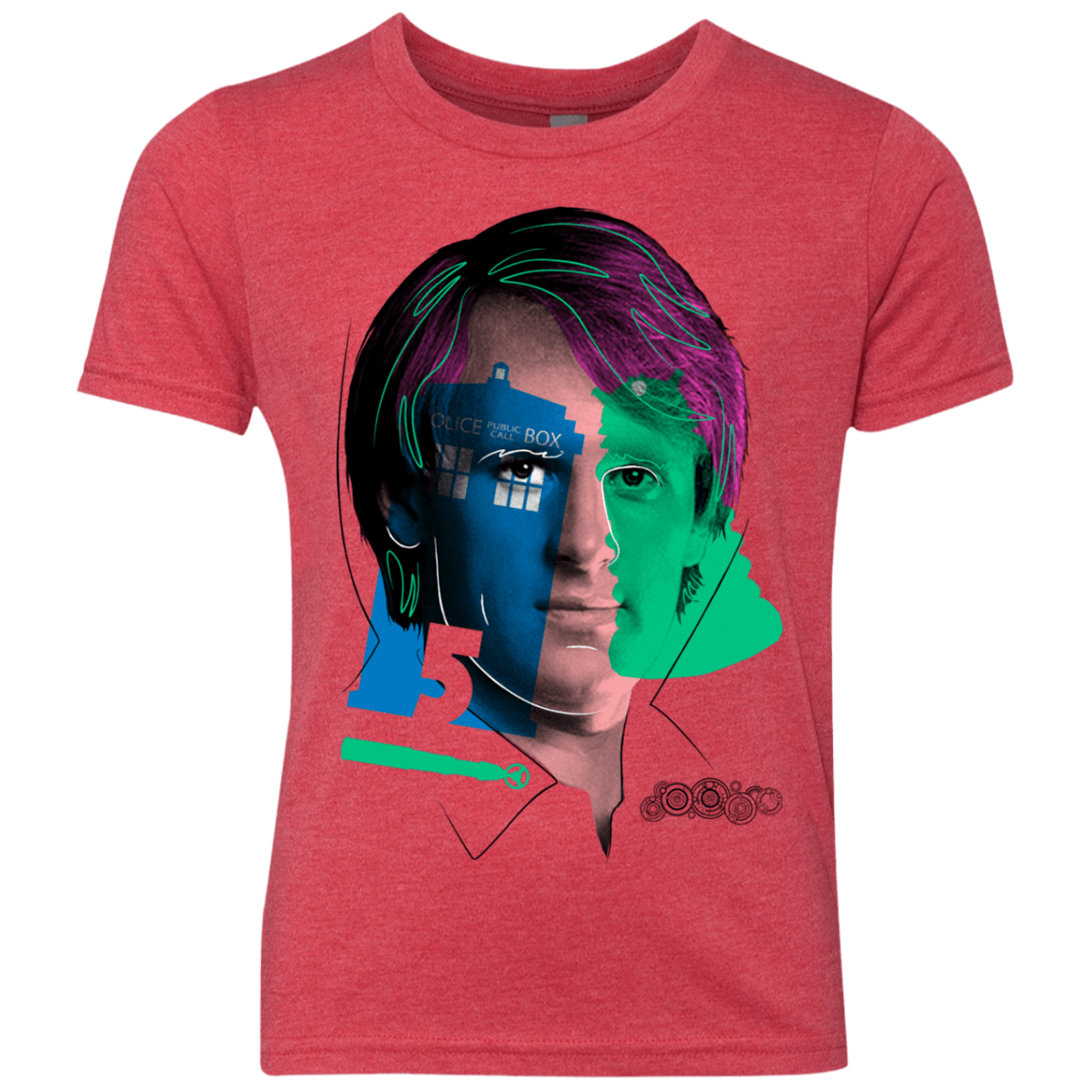 T-Shirts Vintage Red / YXS Doctor Warwhol 5 Youth Triblend T-Shirt