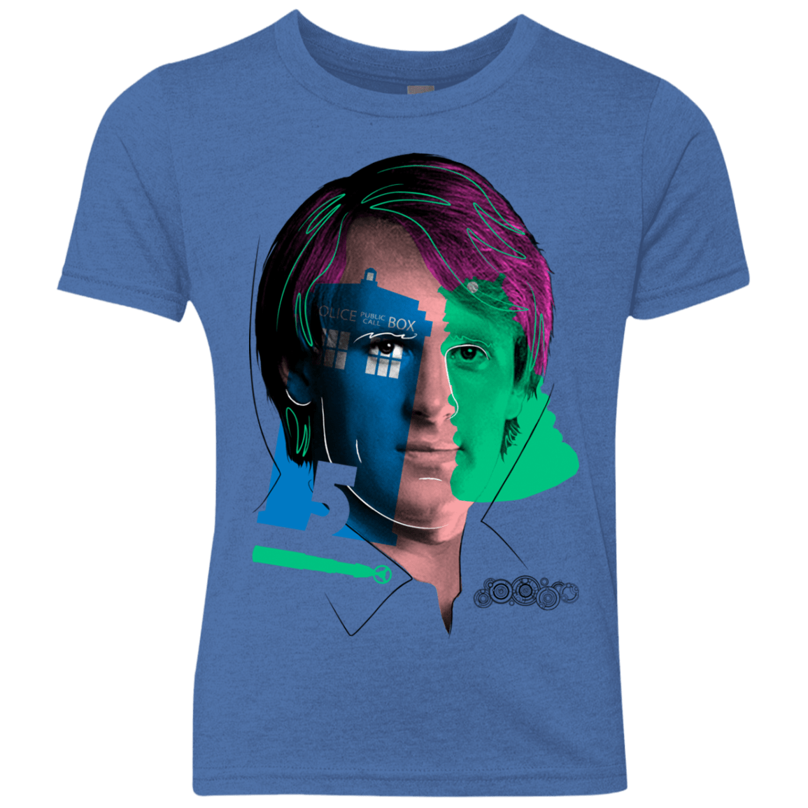 T-Shirts Vintage Royal / YXS Doctor Warwhol 5 Youth Triblend T-Shirt
