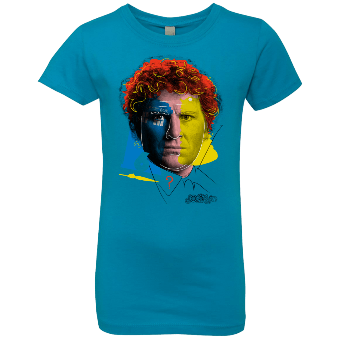 T-Shirts Turquoise / YXS Doctor Warwhol 6 Girls Premium T-Shirt