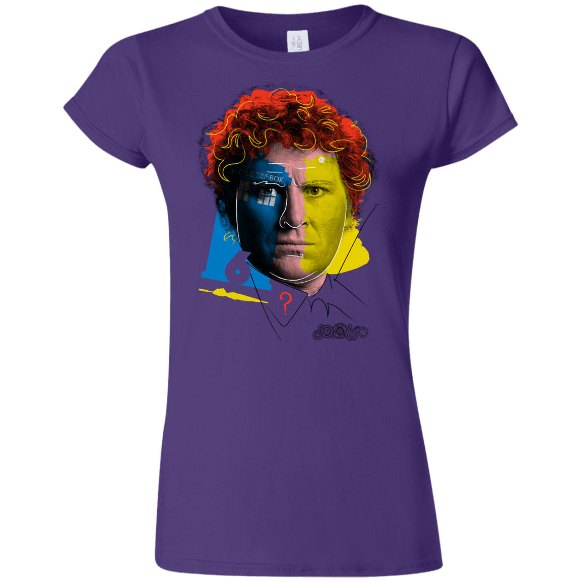 T-Shirts Purple / S Doctor Warwhol 6 Junior Slimmer-Fit T-Shirt