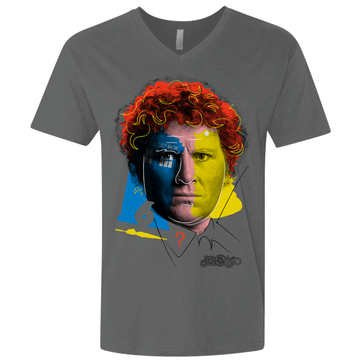 T-Shirts Heavy Metal / X-Small Doctor Warwhol 6 Men's Premium V-Neck