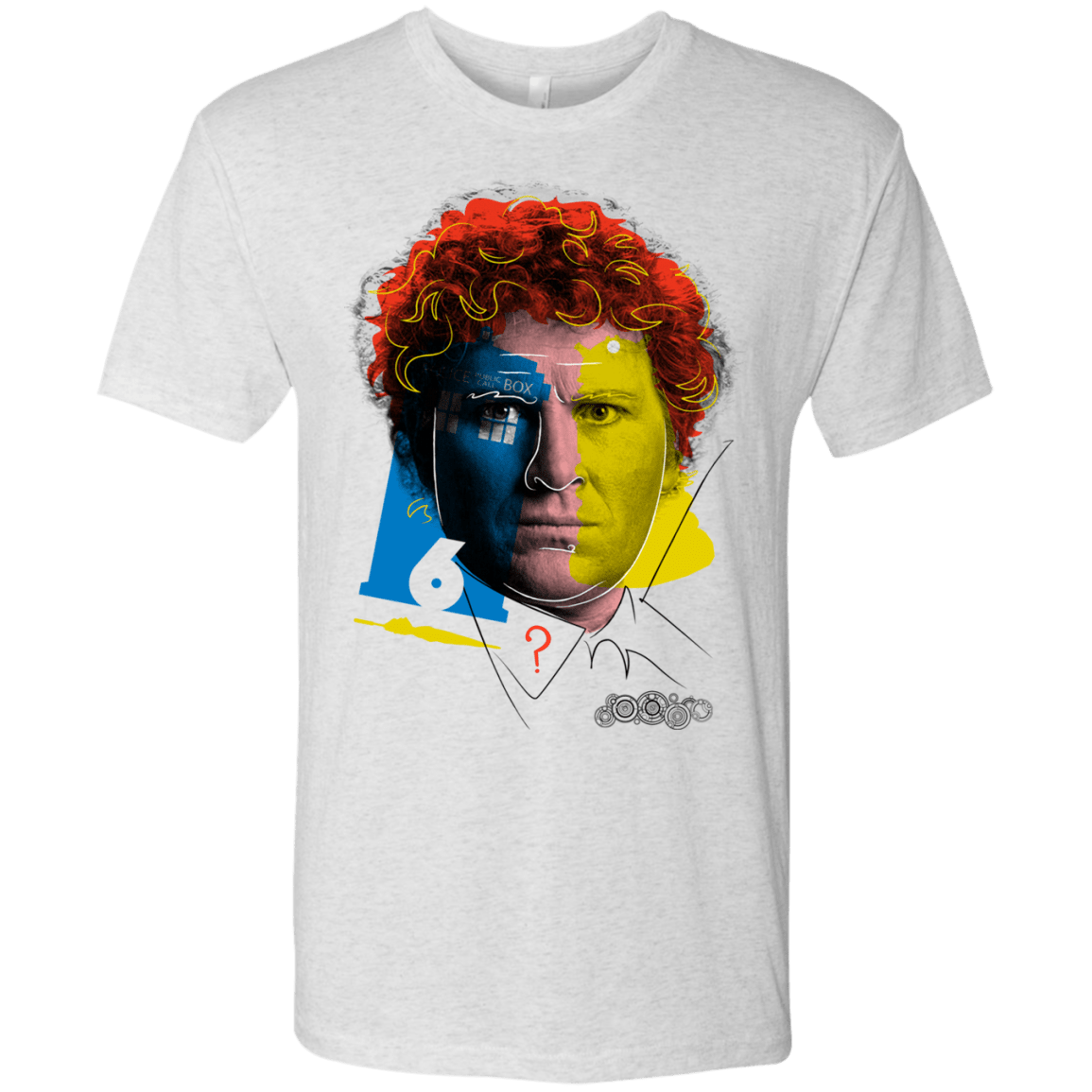 T-Shirts Heather White / S Doctor Warwhol 6 Men's Triblend T-Shirt