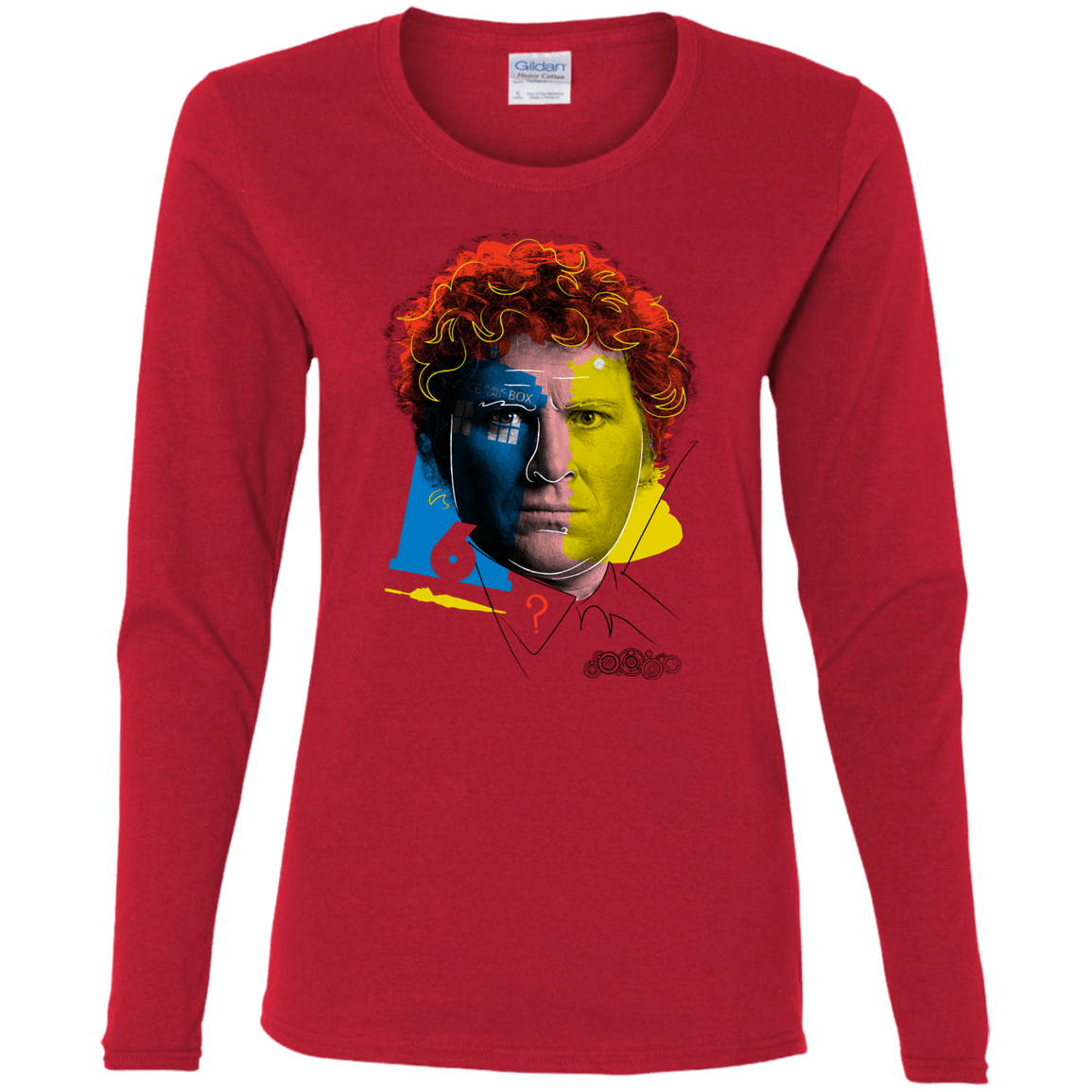 T-Shirts Red / S Doctor Warwhol 6 Women's Long Sleeve T-Shirt
