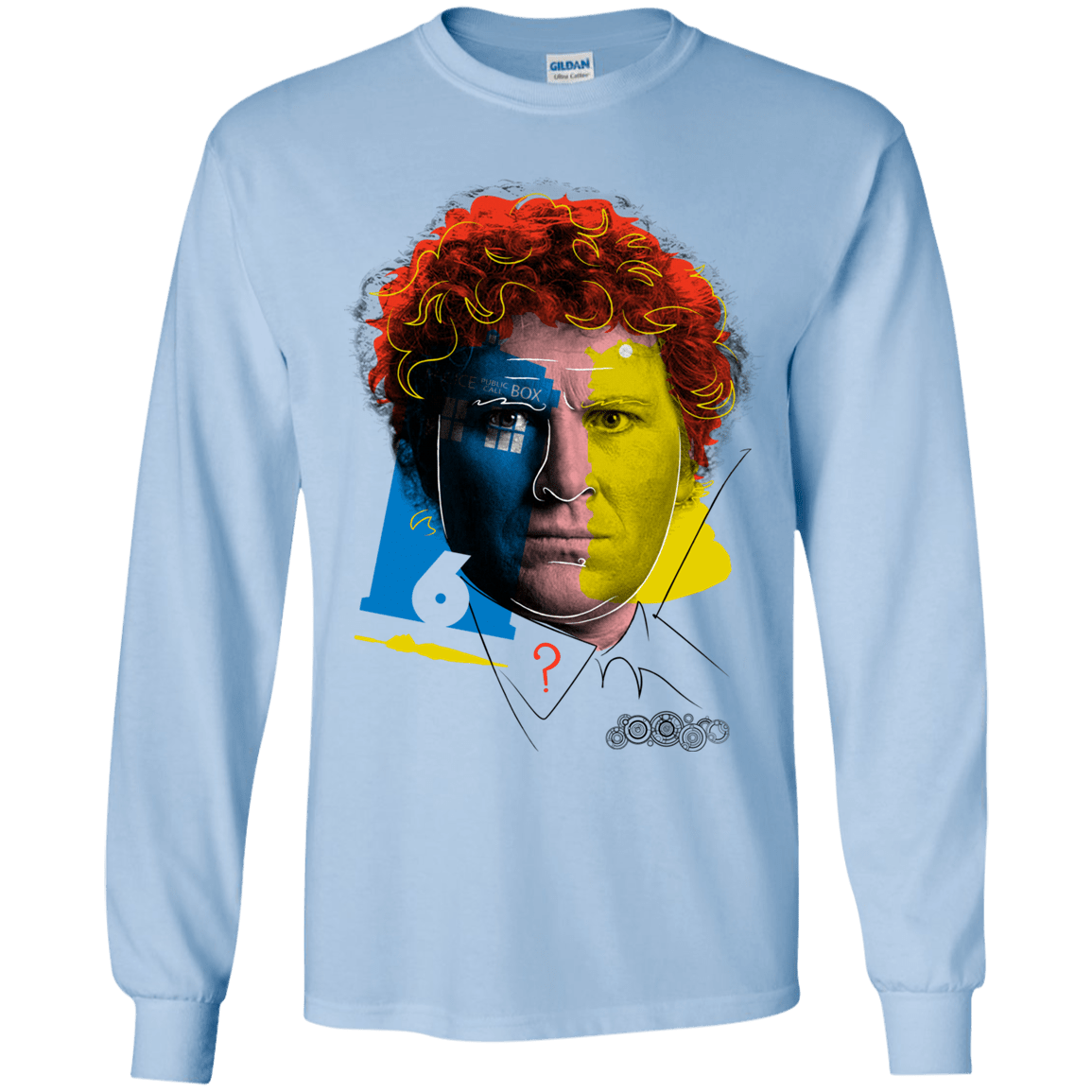 T-Shirts Light Blue / YS Doctor Warwhol 6 Youth Long Sleeve T-Shirt