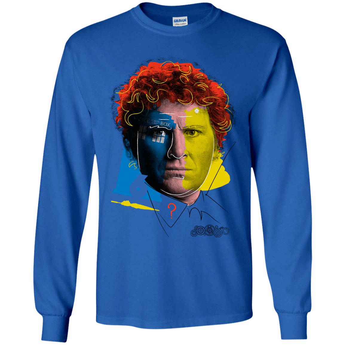 T-Shirts Royal / YS Doctor Warwhol 6 Youth Long Sleeve T-Shirt