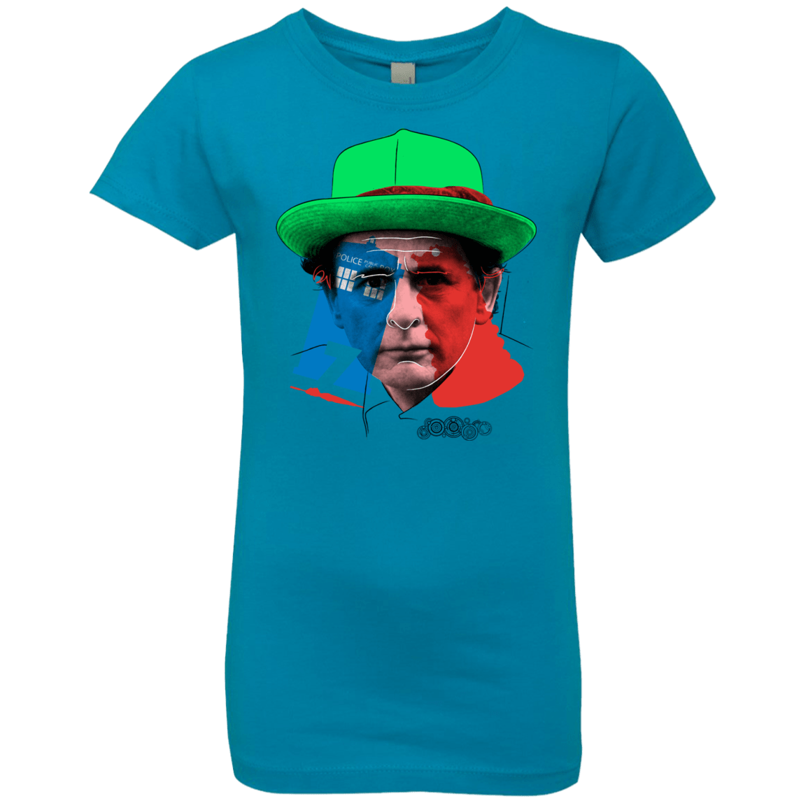 T-Shirts Turquoise / YXS Doctor Warwhol 7 Girls Premium T-Shirt