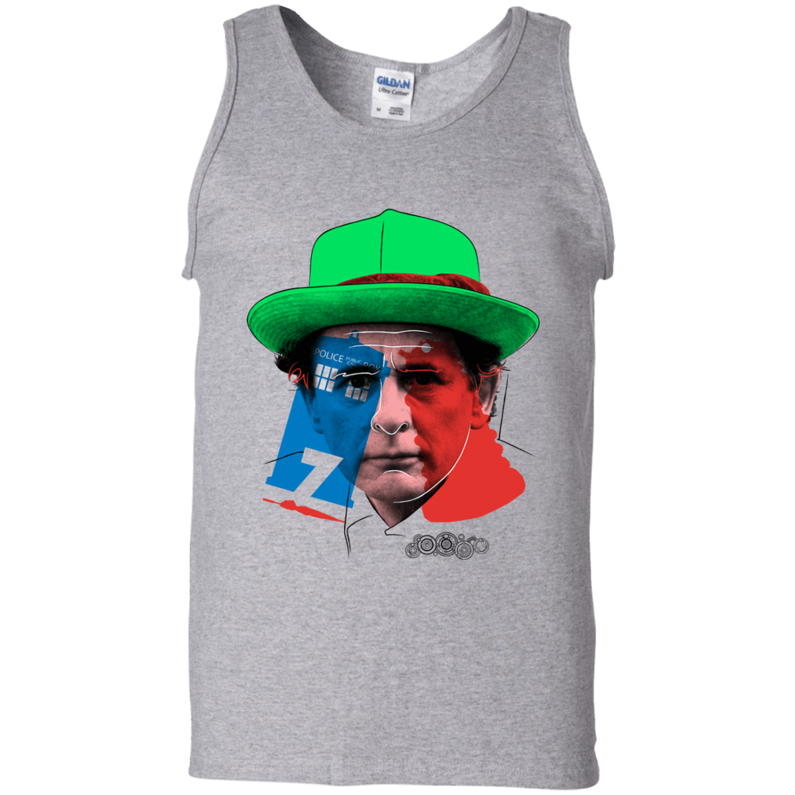 T-Shirts Sport Grey / S Doctor Warwhol 7 Men's Tank Top