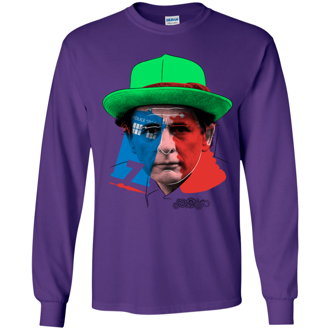 T-Shirts Purple / YS Doctor Warwhol 7 Youth Long Sleeve T-Shirt