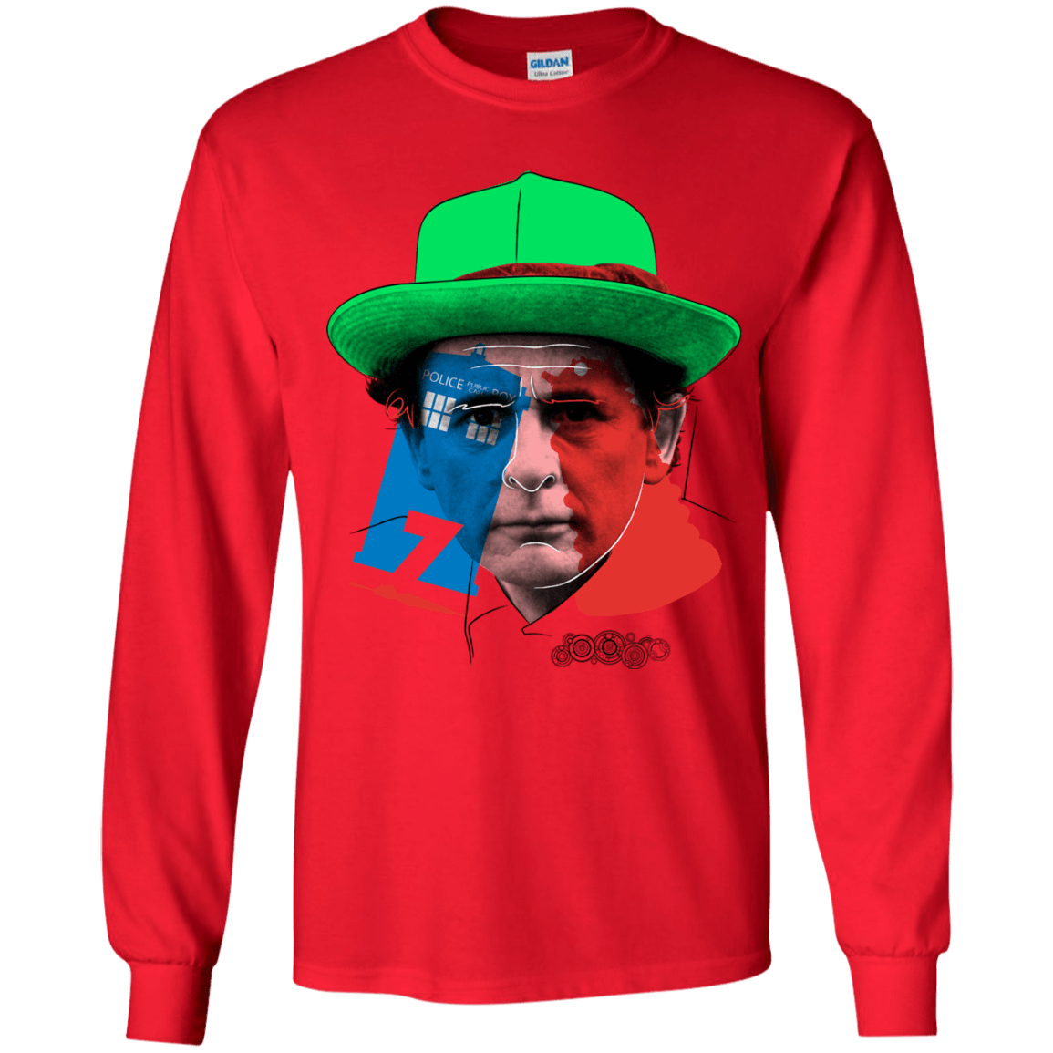 T-Shirts Red / YS Doctor Warwhol 7 Youth Long Sleeve T-Shirt