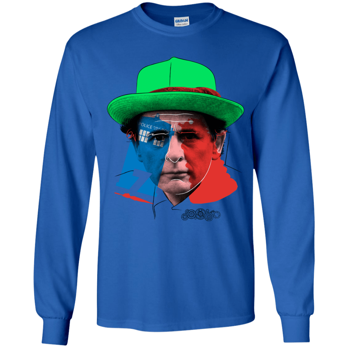 T-Shirts Royal / YS Doctor Warwhol 7 Youth Long Sleeve T-Shirt