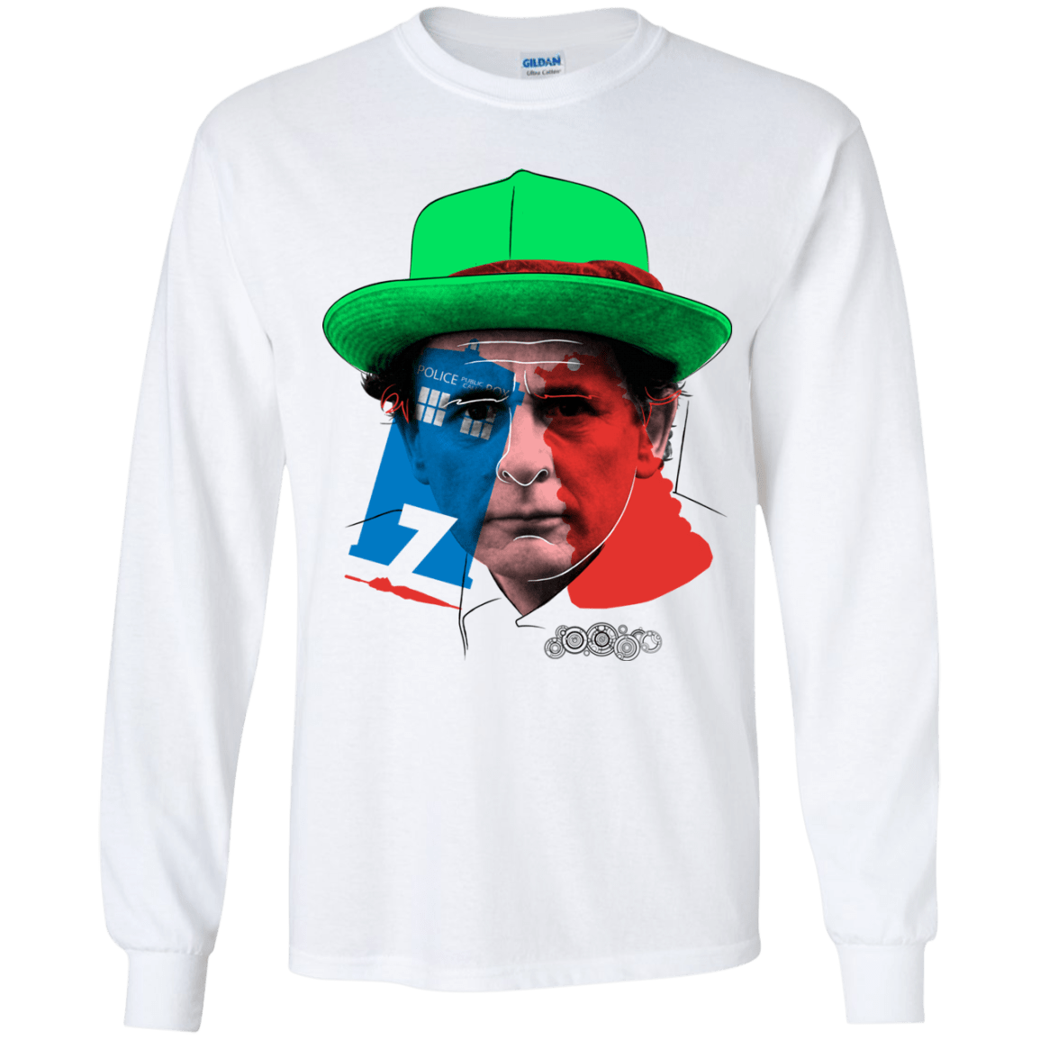T-Shirts White / YS Doctor Warwhol 7 Youth Long Sleeve T-Shirt