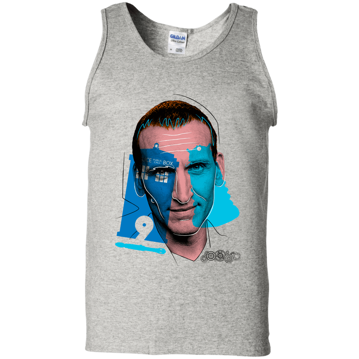 T-Shirts Ash / S Doctor Warwhol 9 Men's Tank Top