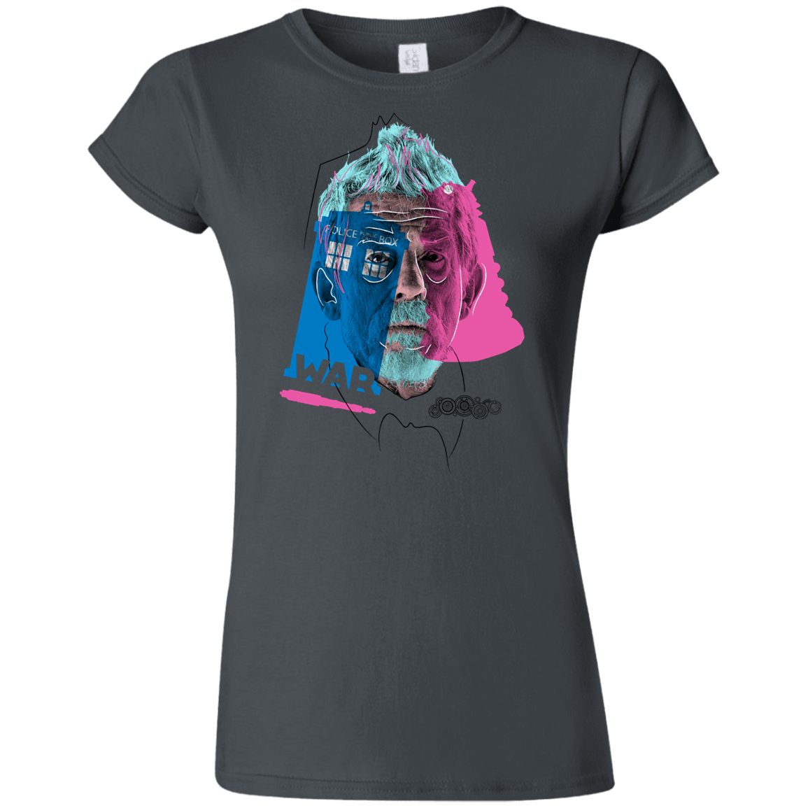 T-Shirts Charcoal / S Doctor Warwhol War Junior Slimmer-Fit T-Shirt