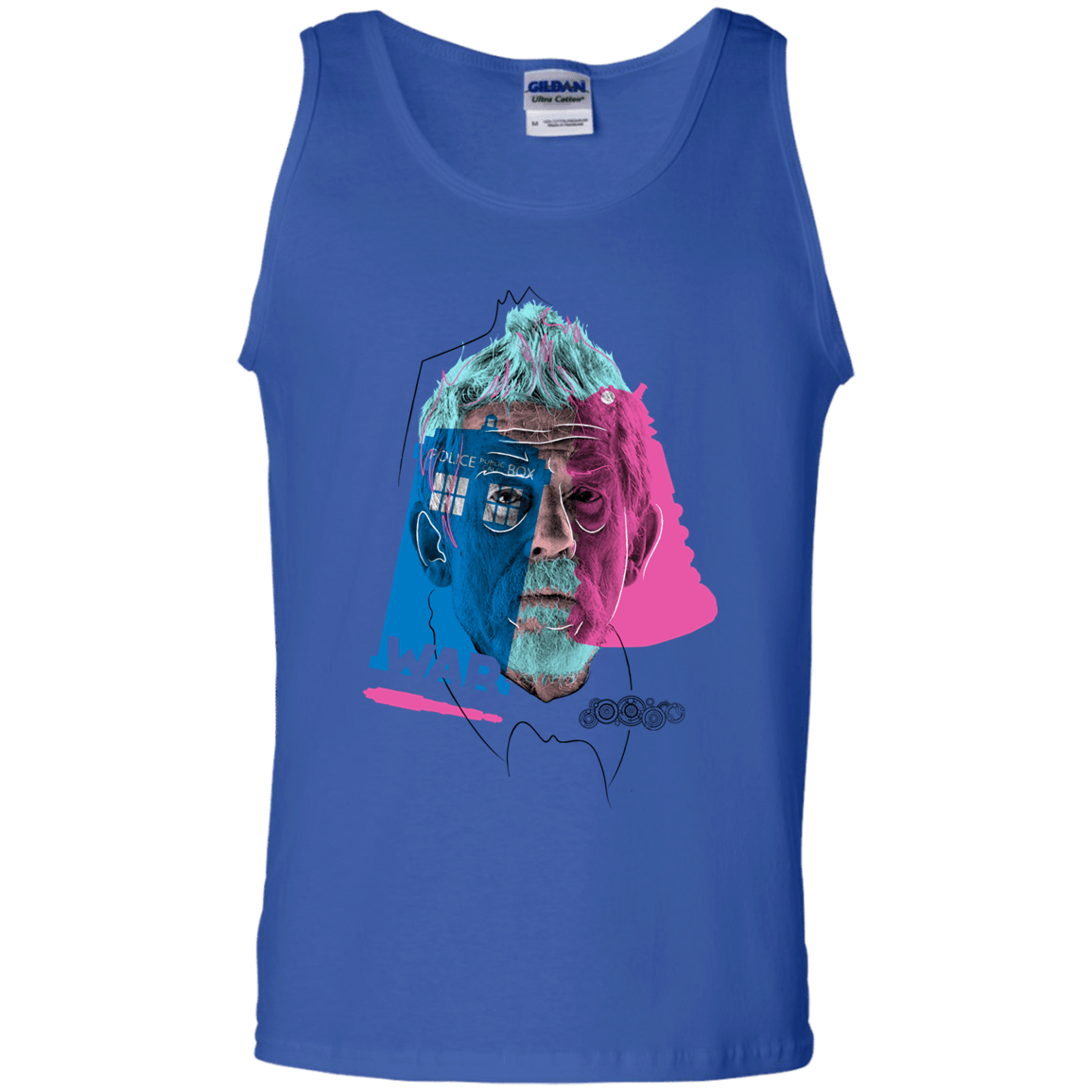 T-Shirts Royal / S Doctor Warwhol War Men's Tank Top
