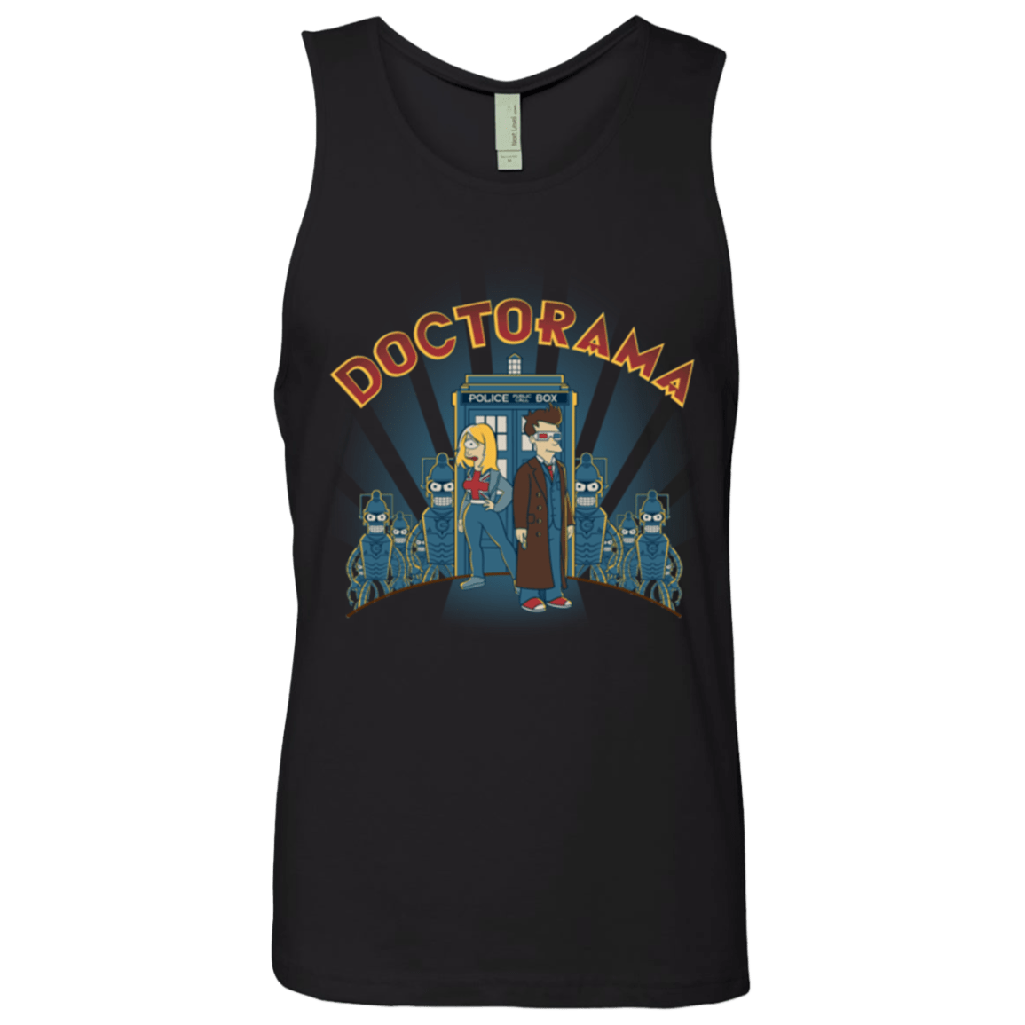 T-Shirts Black / Small Doctorama (1) Men's Premium Tank Top