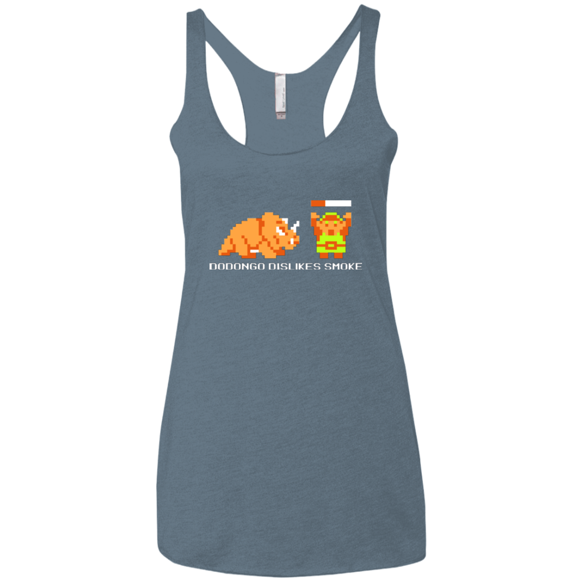 T-Shirts Indigo / X-Small Dodongo Dislikes Smoke Women's Triblend Racerback Tank