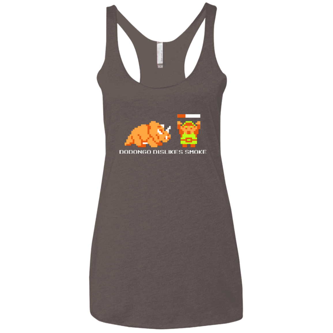 T-Shirts Macchiato / X-Small Dodongo Dislikes Smoke Women's Triblend Racerback Tank