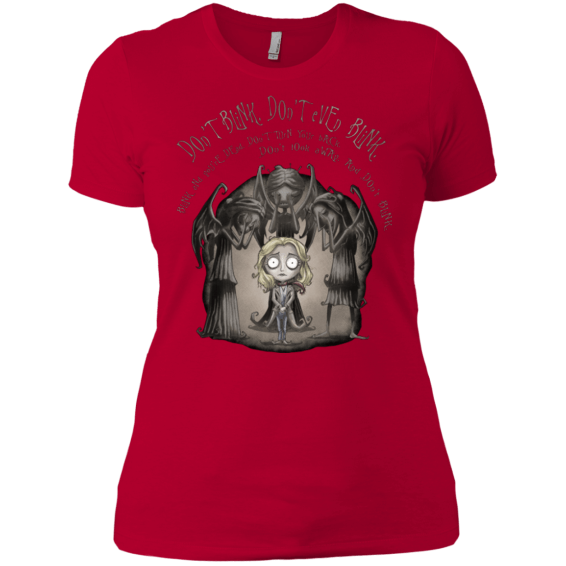 T-Shirts Red / X-Small Dont Blink Women's Premium T-Shirt