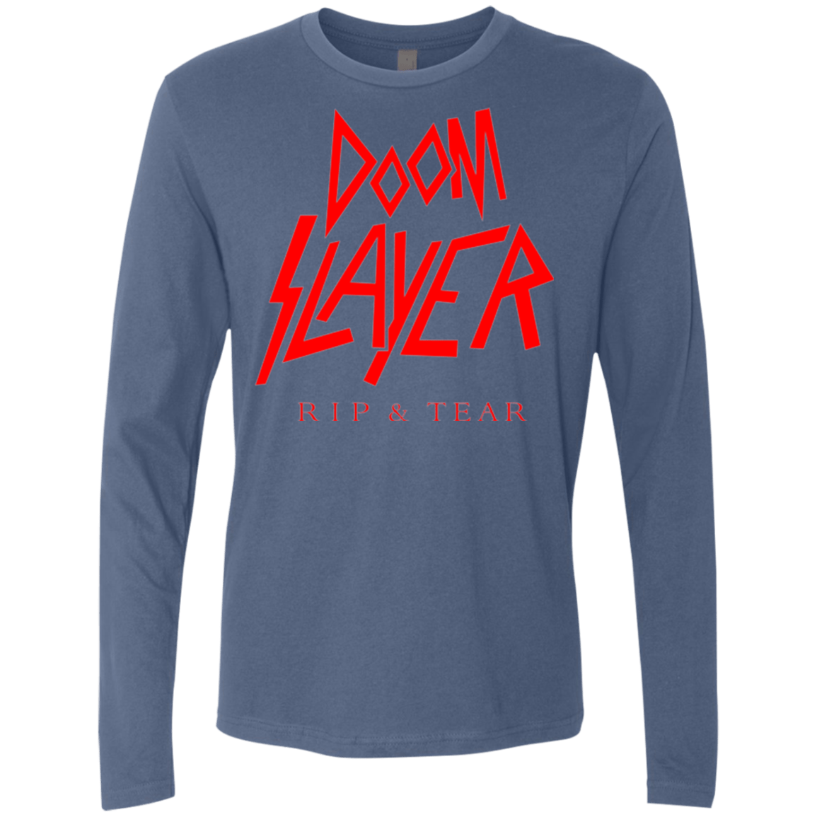 T-Shirts Indigo / Small Doom Slayer Men's Premium Long Sleeve