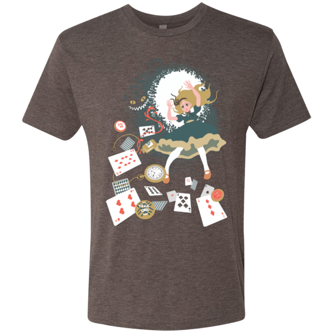 T-Shirts Macchiato / Small Down the rabbit hole Men's Triblend T-Shirt