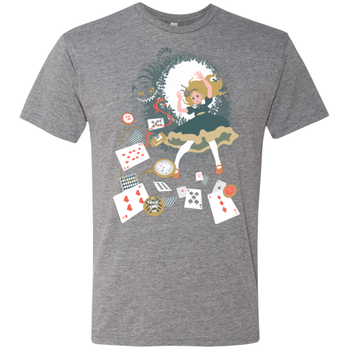 T-Shirts Premium Heather / Small Down the rabbit hole Men's Triblend T-Shirt