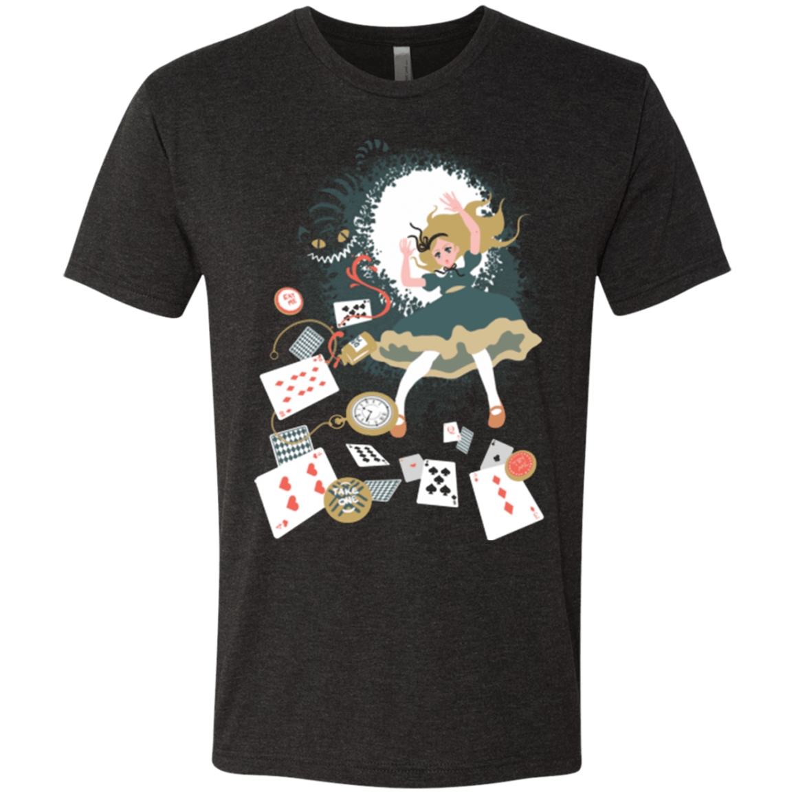 T-Shirts Vintage Black / Small Down the rabbit hole Men's Triblend T-Shirt