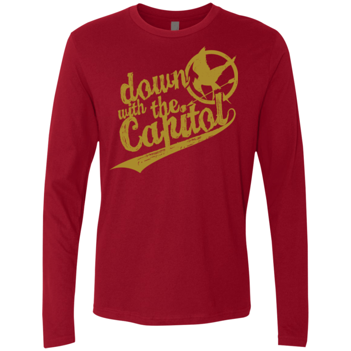 T-Shirts Cardinal / Small Down with the Capitol Men's Premium Long Sleeve