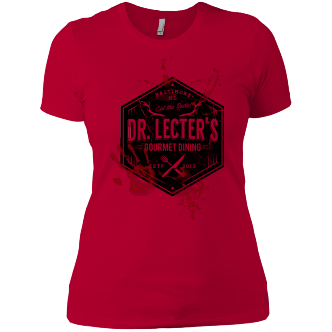 T-Shirts Red / X-Small Dr. Lecter's Gourmet Dining Women's Premium T-Shirt
