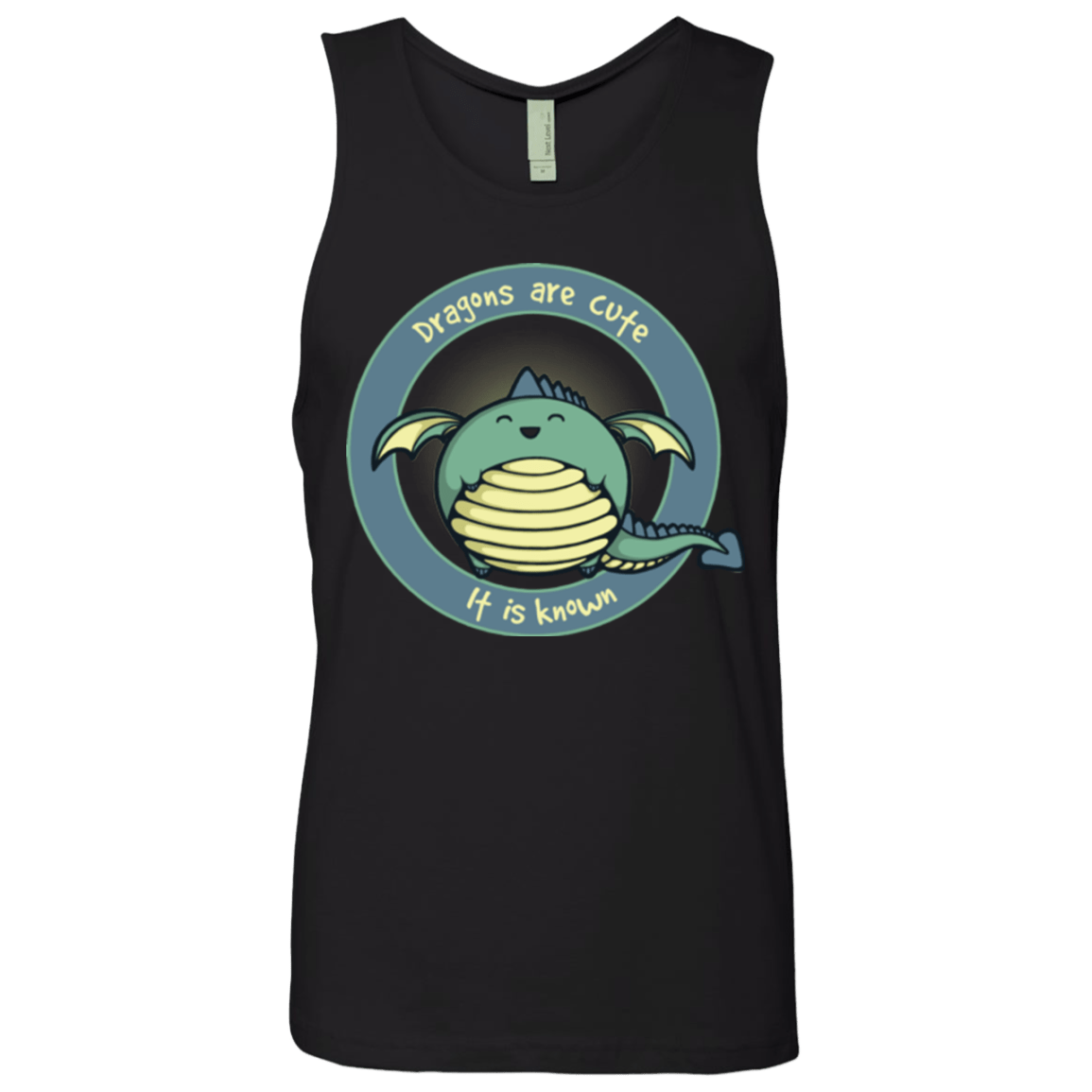 T-Shirts Black / Small Dragons are Cute Men's Premium Tank Top