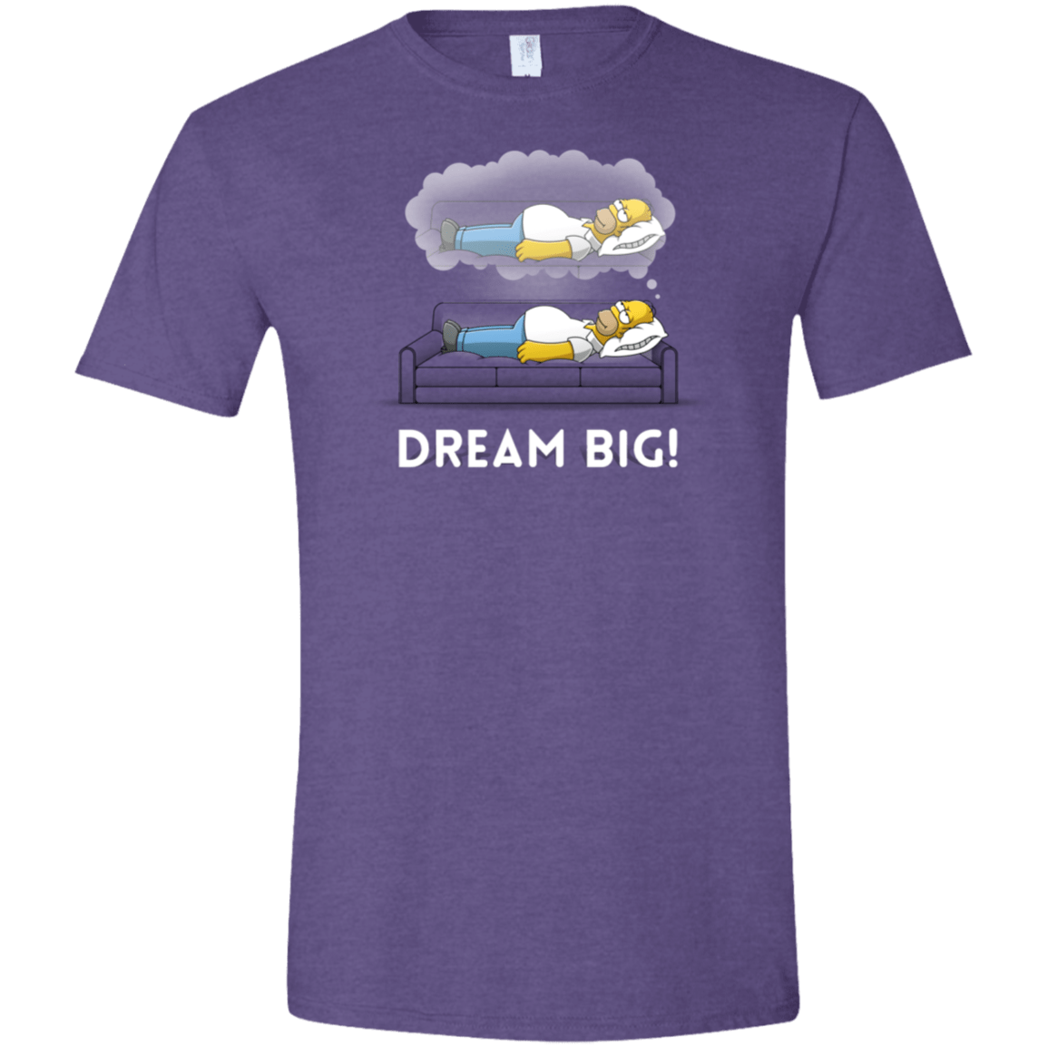 T-Shirts Heather Purple / S Dream Big! Men's Semi-Fitted Softstyle