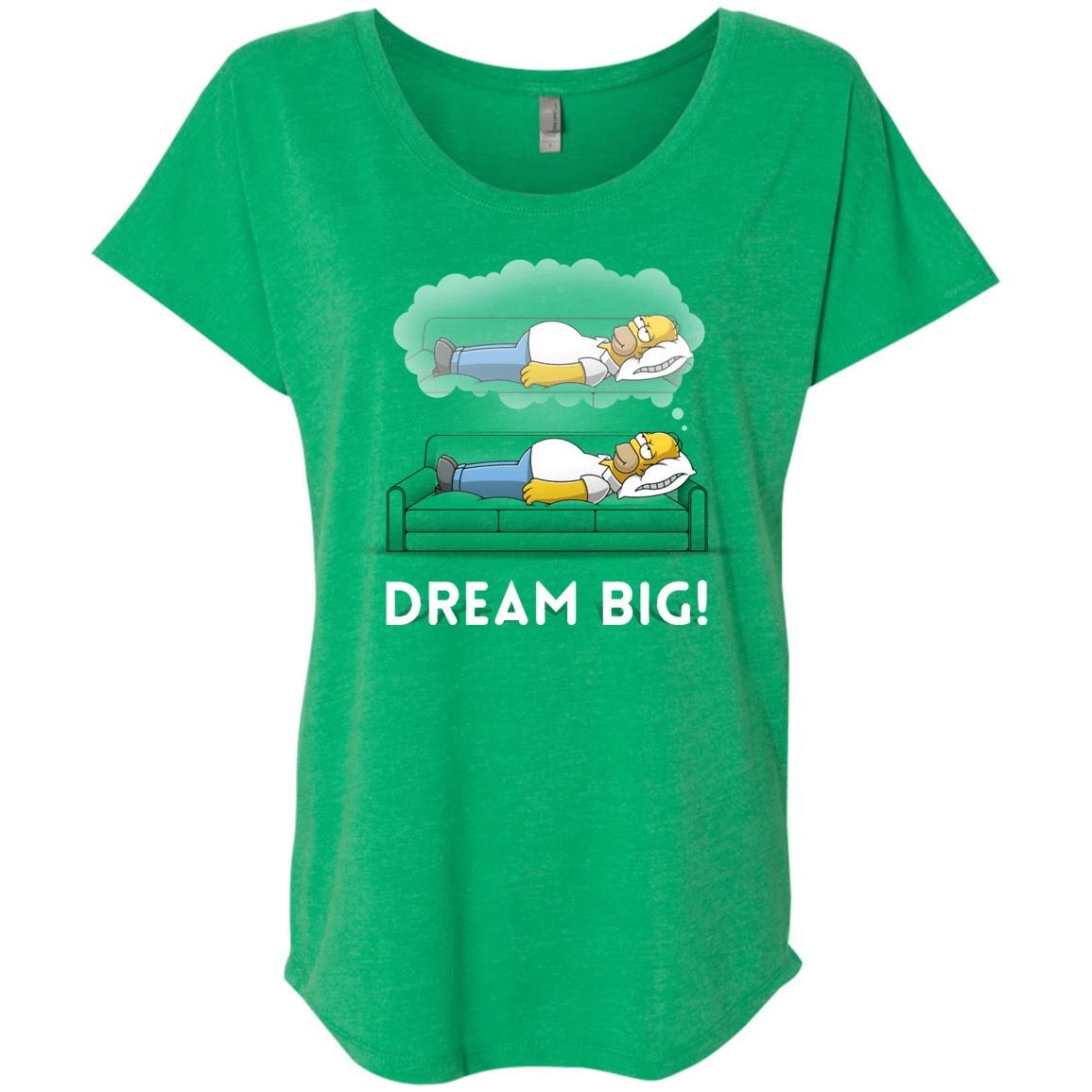 T-Shirts Envy / X-Small Dream Big! Triblend Dolman Sleeve