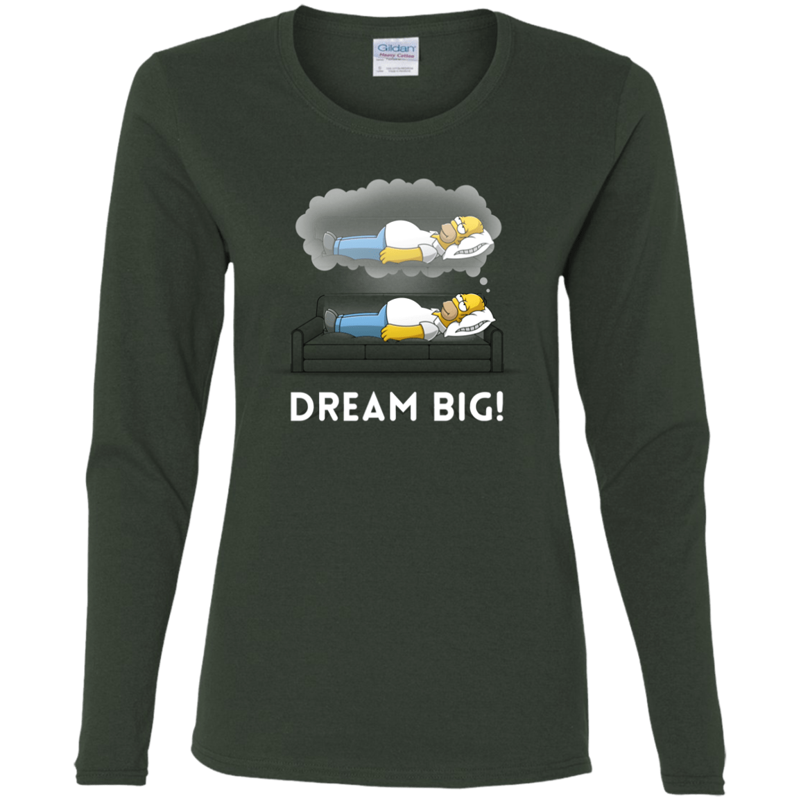 T-Shirts Forest / S Dream Big! Women's Long Sleeve T-Shirt